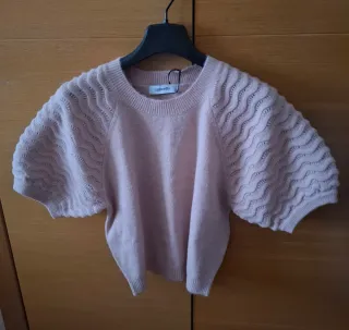 Jersey Tintoretto manga corta mujer rosa talla M