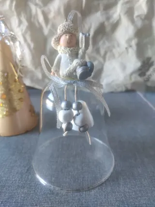 Set 2 campane una con angelo Decorativi