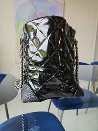 Bolso Purificación García Negro Charol