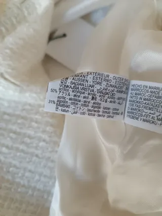 Blazer Zara tweed crop botones joya