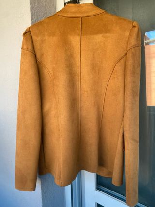 Chaqueta ante militar marrón Talla M