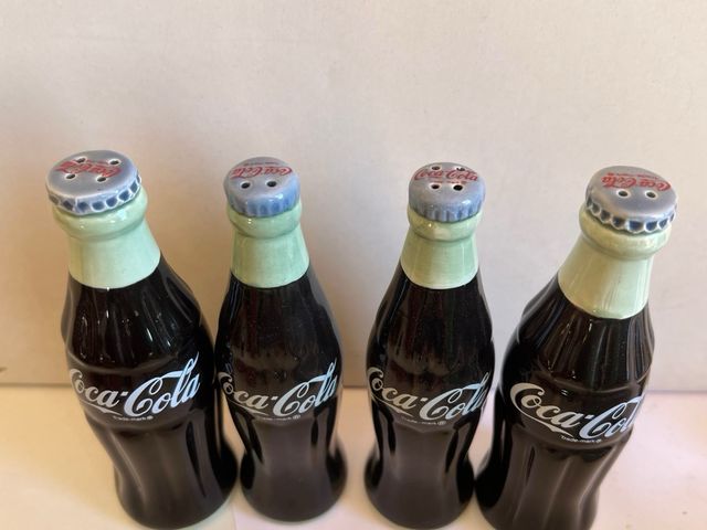 Set 4 Bottiglie Coca-Cola Ceramica