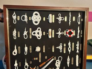 Cuadro de nudos marineros decorativo