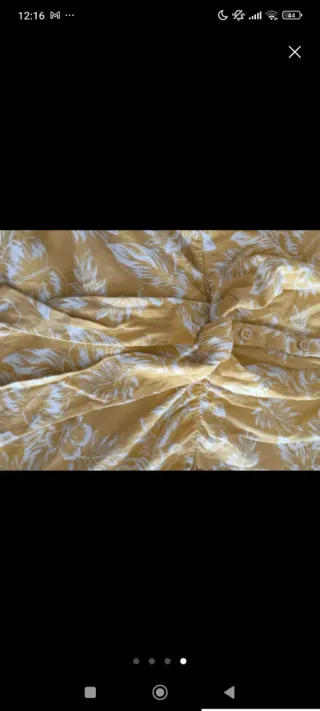 Mono corto Mango floral amarillo