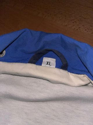 Chaqueta impermeable vintage azul XL