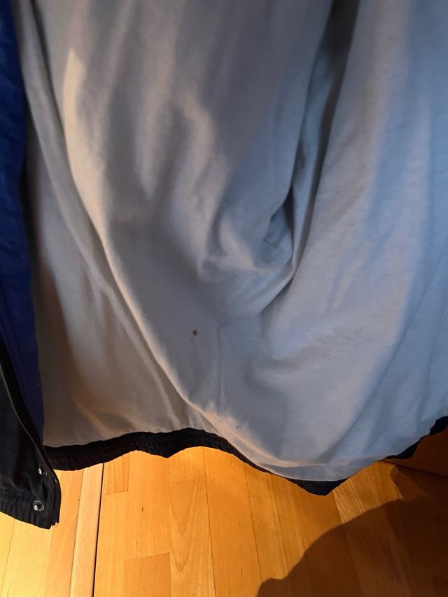 Chaqueta impermeable vintage azul XL