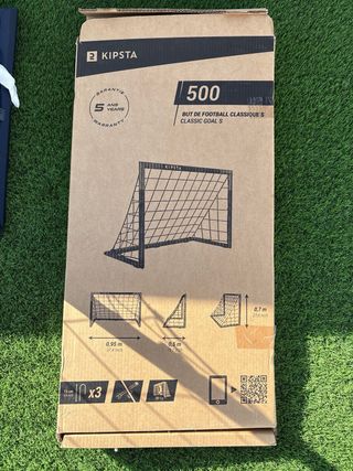 Portería Kipsta Roja y Negra