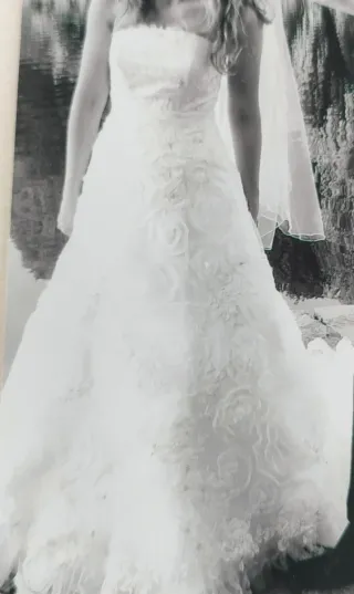 vestido novia 36/38 boda palabra de honor