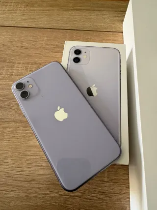 iPhone 11 Morado y Apple Watch