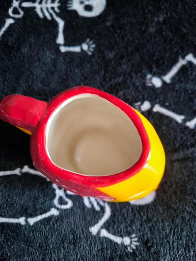 Taza Ironman Cerámica Roja y Amarilla