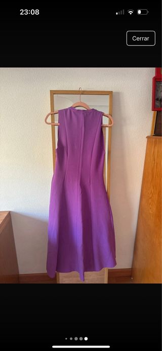 Vestido Zara Morado Talla S