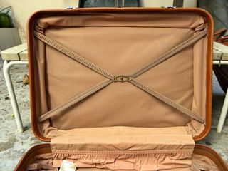 Conjunto de Maletas vintage de cuero marrón