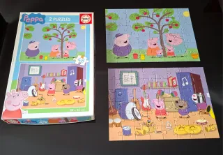 2 Puzzles Peppa Pig Educa 48 piezas