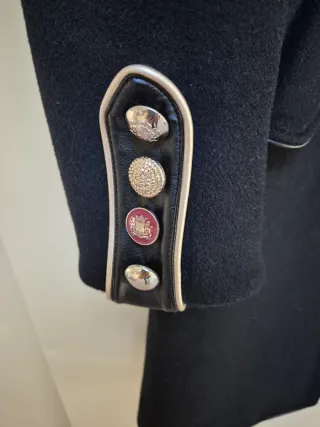 Cappotto Guess nero in lana