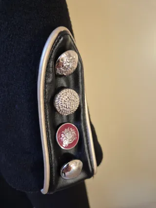 Cappotto Guess nero in lana