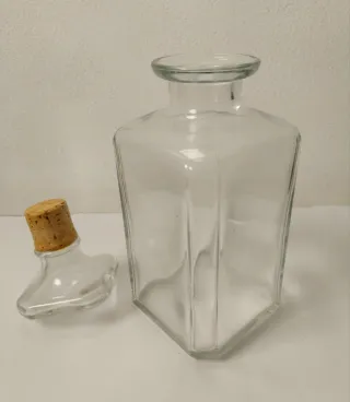 Bottiglia vintage in vetro per Whisky