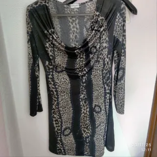 Vestido corto animal print ESPERANCE
