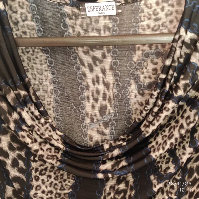 Vestido corto animal print ESPERANCE