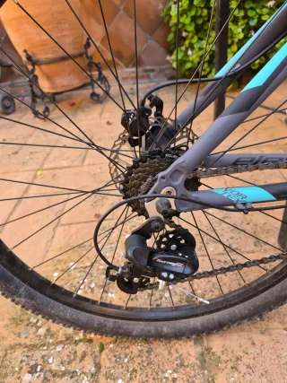 Bicicleta de montaña gris