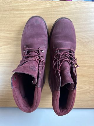 Botas Timberland burgundy, impermeables Talla 41.5