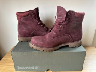 Botas Timberland burgundy, impermeables Talla 41.5
