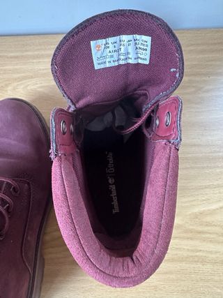 Botas Timberland burgundy, impermeables Talla 41.5