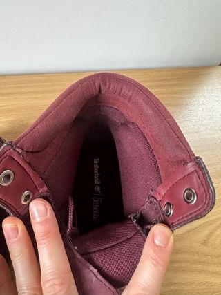 Botas Timberland burgundy, impermeables Talla 41.5