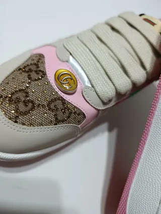 Zapatillas Gucci Beige y Rosa