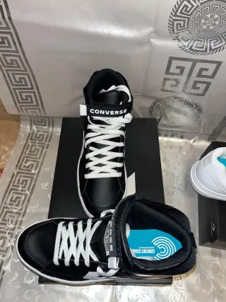 Converse Originales Altas Negras y Blancas