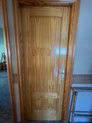 Puertas de madera con cristal