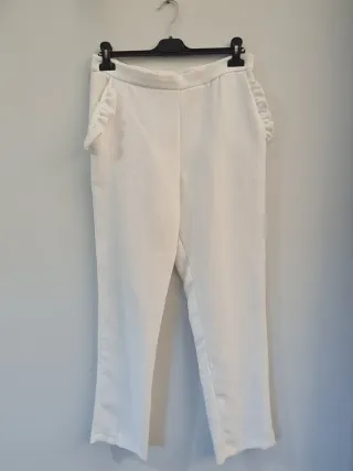 Pantalón blanco fiesta talla 42