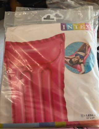 2 Colchoes Insuflaveis Intex Rosa