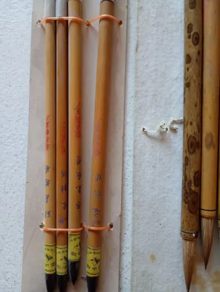 Set Pennelli Calligrafia Cinesi Bambù