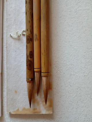 Set Pennelli Calligrafia Cinesi Bambù