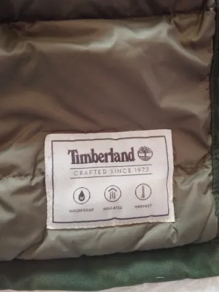 Parka Timberland verde militar con capucha