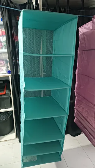 Organizador de tela colgante Ikea rosa