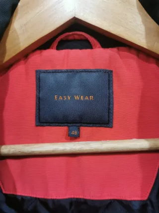 Chaqueta Motera Hombre Negra y Roja