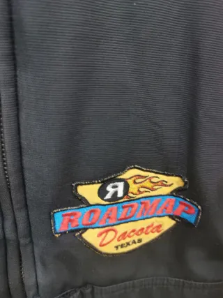 Chaqueta Motera Hombre Negra y Roja