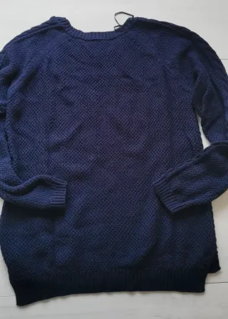 Jersey azul trenzado