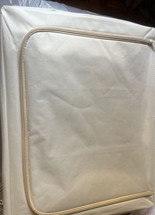 Caja de almacenamiento grande beige