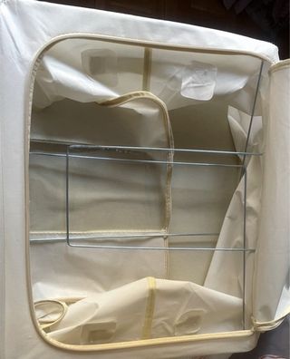 Caja de almacenamiento grande beige