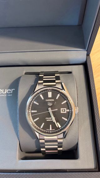 Reloj TAG Heuer Negro y Plateado