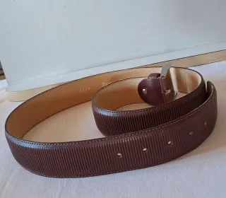 Cintura Furstenberg vera pelle marrone