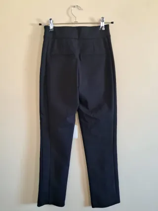 Pantalones altos negros con botones talla XS 34