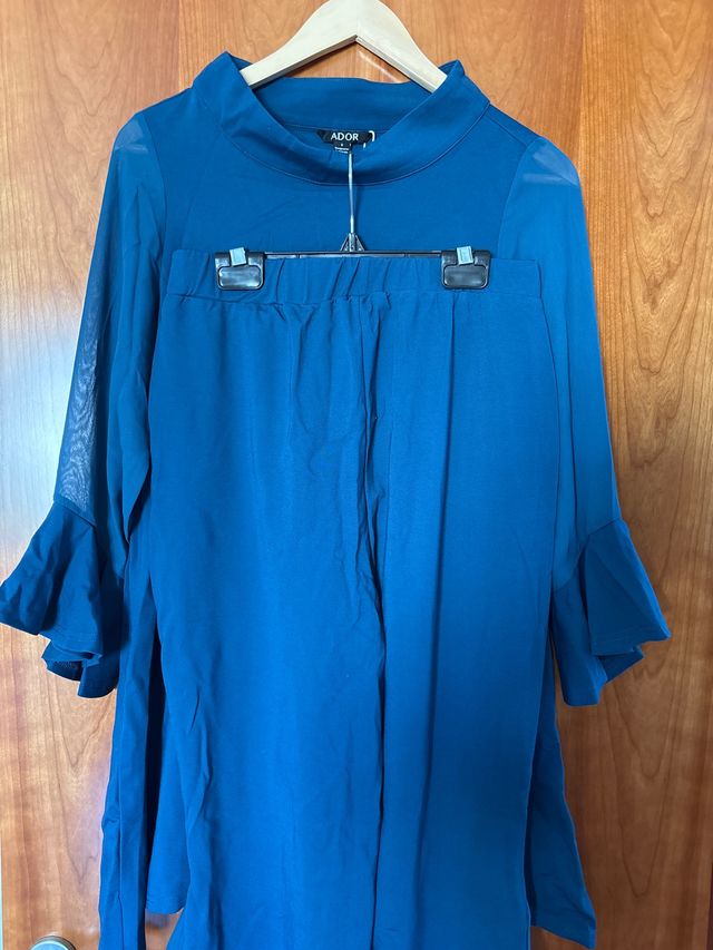 Conjunto elegante ADOR azul talla S