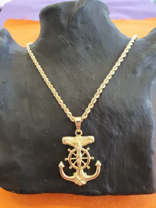 Colgante Cruz Marinera Oro 18kl