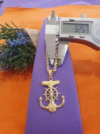 Colgante Cruz Marinera Oro 18kl