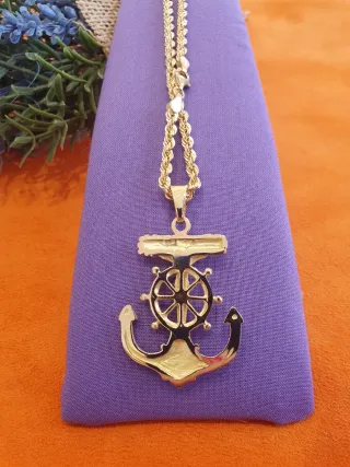 Colgante Cruz Marinera Oro 18kl