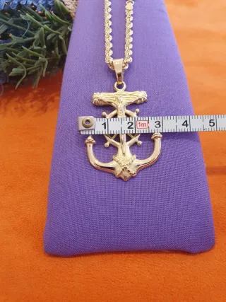 Colgante Cruz Marinera Oro 18kl