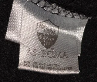 Tuta AS Roma nera con stemma